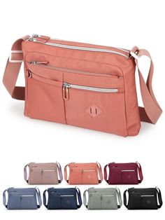 Buy LAVA Women Crossbody Bags Waterproof Nylon Shoulder Purses Messenger Bag for Travel Sports (Pink) at Walmart.com Classic Bags Woman, Walmart Purses, Purse List, Travel Purses For Women, Ladies Pouch, Affordable Bags, Brown Converse, Shoulder Purses, Nylon Travel Bag