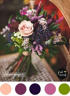 a bouquet of flowers sitting on top of a table