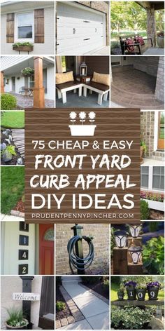 the front yard curb appeal diy ideas are easy to do and can be used for landscaping