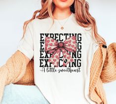 Coquette Pregnant Mom Shirt Pregnancy Announcement Shirt Pregnancy Reveal Shirt Baby Shower Pregnant Mom to be gift Baby Reveal Maternity Coquette Pregnant, Beautiful Maternity Photos, Maternity Sweatshirt, Pregnancy Reveal Shirt, Baby News, Create Picture, Pregnancy Announcement Shirt, Mom To Be, Pregnancy Reveal