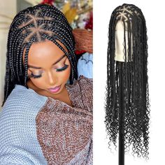 Braided Headband Styles You Need to Try This Season Boho Curls, Curls Wig, Braid Wigs, Front Braids, Bohemian Braids, Lace Braid, Braided Wigs, Box Braid Wig, Braided Wig