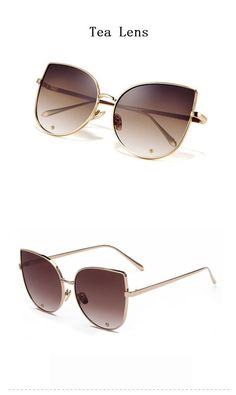 Exclusively fashioned for adults, these flattering, vintage sunglasses come in a cat eye design, making your day in the sun even more comfortable. Crafted with gradient polycarbonate lenses, these breathtakingly beautiful sunglasses are anti-reflective with a mirror finish. Available in brown, grey and double grey lens colors, these attractive, unisex sunglasses are perfect for travel and outdoor activities. Order these trendy sunglasses today before the stocks end!

Specifications
 Brand Name: Gold Cat Eye Sunglasses With Uv Protection, Gold Cat Eye Sunglasses For Summer, Gold Cat Eye Sunglasses With Gradient Lenses For Summer, Gold Cat Eye Sunglasses With Uva Protection, Summer Gold Cat Eye Sunglasses With Gradient Lenses, Retro Cat Eye Sunglasses With Gradient Lenses, Cat Eye Design, Flower Sunglasses, Trendy Sunglasses