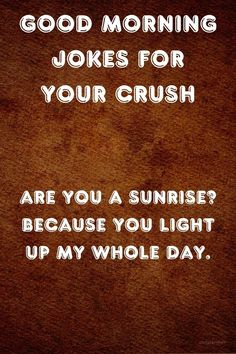 Start your crush's day with a smile by sharing 33 good morning jokes. These cheerful quips are perfect for brightening their morning and making a lasting impression. Morning Corny Jokes, Good Morning Jokes, Morning Jokes, Quick Funny Jokes, Funniest Jokes, Music Trivia, Country Facts, Corny Jokes