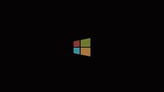 the windows logo is shown on a black background in this undrecognized image