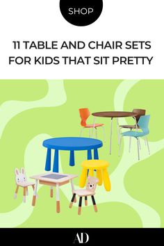 children's chairs, tables and chairs for kids that sit pretty in the shop