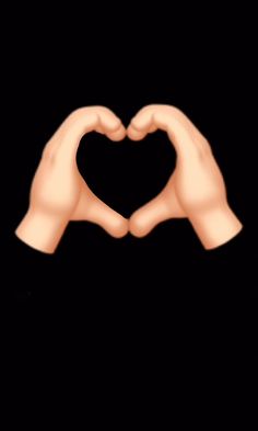 two hands in the shape of a heart