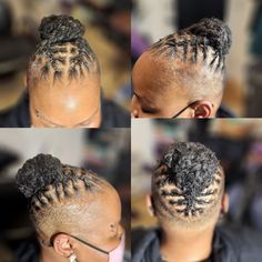 Women With Shaved Sides, Mohawk Locs, Locs Maintenance, Side Shave, Short Locs, Micro Locs, Sister Locs