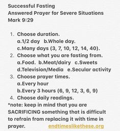 Types Of Fasting Christian, 3 Day Fasting And Prayer, Christian Fasting, Fasting And Prayer, Fasting Prayer, Learn The Bible, Fast And Pray, Comforting Bible Verses, Prayer And Fasting