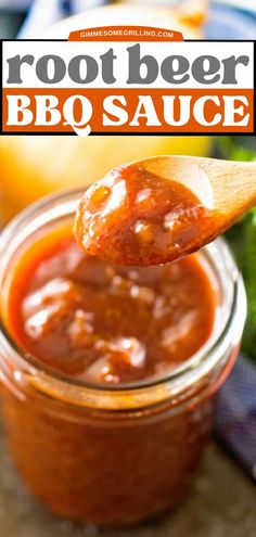 Root Beer BBQ Sauce, homemade condiment Root Beer Bbq Sauce, Easy Homemade Bbq Sauce, Easy Summer Grilling Recipes, Sauce Ideas, Best Sauce Recipe, Homemade Rootbeer