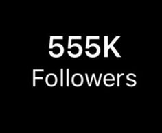 the words 55k followers are in white on a black background