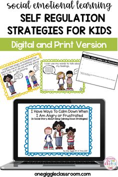 the digital and print version of social emotional learning for children to use on their laptop