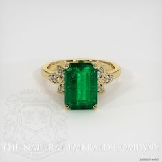 Emerald Ring 4.13 Ct. 18K Yellow Gold | The Natural Emerald Company Gia Certified Formal Emerald Cut Emerald Ring, Emerald Cut Diamond Ring For May Birthstone, May Birthstone Emerald Cut Emerald Ring, Gia Certified Square Cut Green Emerald Ring, Emerald Cut Emerald Ring For Formal Occasions, Gia Certified Emerald Cut Emerald Ring For May Birthstone, Formal Emerald Ring With Radiant Cut For May Birthstone, Formal Emerald Cut Emerald Ring, Green Baguette Cut Emerald Ring For Formal Occasions