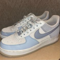 Slightly Worn Air Force 1 Low '07 Lv8 'Light Armory Blue' In Size 8w. Shoes And Slightly Creased And Have A Faint Stain But Barely Noticeable. Box And Tags Not Included. Nike Shoes Women Blue, Nike Light Blue Lace-up Sneakers, Blue Nike Air Force 1 Lace-up Sneakers, Blue Nike Air Force 1 Lace-up For Sports, Light Blue Nike Air Force 1, Light Blue Nike Air Force 1 Low-top For Sports, Blue Air, Nike Shoes Air Force, Air Force 1 Low