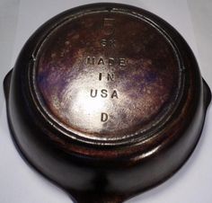 a close up of a metal object with writing on it's side and the words made in usa d