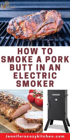 How To Use An Electric Smoker, Electric Smoker Pork Shoulder, Smoked Boston Button Recipe Electric Smoker, Smoked Pork Loin Electric Smoker, Electric Smoker Recipes Pork, Smoked Pork Shoulder In Electric Smoker, Electric Smoker Pulled Pork, Smoked Boston Button Recipe, Boston Button Recipes Smoker