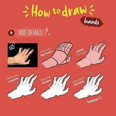 instructions for how to draw hands