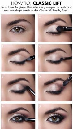 How To Give a Classic Lift To Your Eyes #howtoapplyeyeshadow Smokey Eyes Tutorial, Natural Eye Makeup Tutorial, Fitness Style