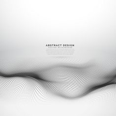 an abstract background with wavy lines and dots in the center, on a white surface