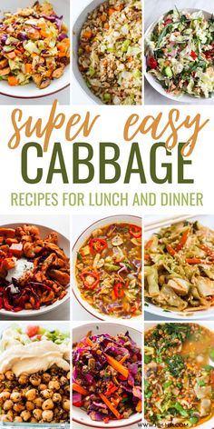 super easy cabbage recipes for lunch and dinner