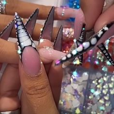 Each Picture Is 3 Different Sets. If You Are Interested In One Let Me Know Which One. Extra Long Acrylic Nails Bling, Full Bling Nails, Extra Long Acrylic Nails, Acrylic Nails Bling, Nails Bling, 2024 Nails, Nails Design With Rhinestones, Hairdos For Curly Hair