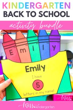 the back to school activity booklet for kids with colorful crayons and text that reads,