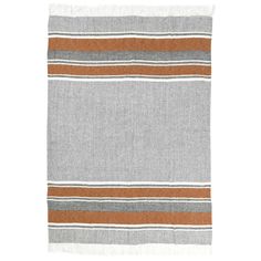 Lima Throw, Gray/Rust-Accessories-High Fashion Home Classic Home Furniture, Knotted Fringe, Grey Throw, Wall Rug, Classic Home, Organization Decor, High Fashion Home, Classic House, Rust Color