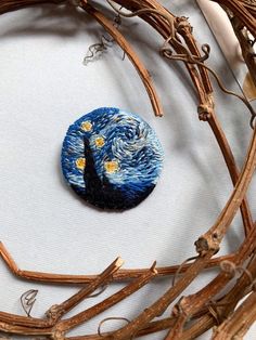 a piece of art that looks like the starry night