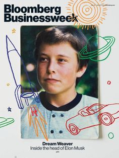 a young boy is featured on the cover of bloomberg's business week magazine