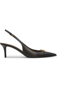 Valentino Garavani VLOGO Moon Pointed Toe Slingback Pump (Women) | Nordstrom Classic Pointed Toe Heels With Gold-tone Hardware, Classic Heels With Gold-tone Hardware And Pointed Toe, Luxury Slingback Pumps With Branded Heel Counter For Business, Luxury Slingback Pumps With Branded Heel For Business, Leather Slingback Pumps With Gold-tone Hardware For Party, Elegant Slingback Pumps With Branded Insole For Office, Elegant Slingback Pumps For Office, Classic Slingback Pumps With Gold-tone Hardware, Leather Slingback Pumps With Gold-tone Hardware