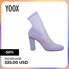 techno fabric, no appliqués, solid color, unlined, round toeline, square heel, leather sole, contains non-textile parts of animal origin, small sized , Color: Lilac , Size: 7 Stiletto Heels, Lilac, Ankle Boot, Ankle Boots, Size 7, Solid Color, Square, Heels, Boots