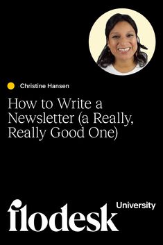 Flodesk University course called "How to write a newsletter (a really, really good one) with instructor Christine Hansen Brand Marketing Strategy, Pinterest Marketing Business, Market Your Business, Social Media Marketing Business, Pinterest Marketing Strategy, Video Course, Digital Marketing Tips, Pinterest Strategy