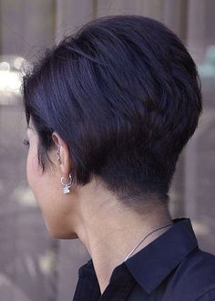 Stacked and Tapered  - Super Short Bob hair Stacked Hairstyles, Short Stacked Haircuts, Short Stacked Hair, African American Braided Hairstyles, Short Stacked Bob Haircuts, Bob Braids Hairstyles, Stacked Haircuts, Short Black Hair