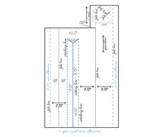 the drawing shows how to draw an area with measurements