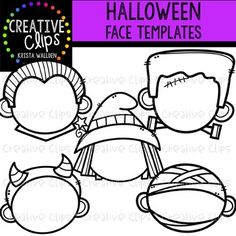 halloween face templates for kids