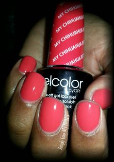 OPI Gelcolor My Chihuahua Bites Opi Gel Nail Polish, Opi Gel Nails, Hair And Nail Salon, Gel Colors, Dental Tourism, Nail Colour, Nail Candy, Gel Nail Colors