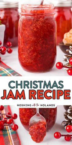 christmas jam recipe with text overlay