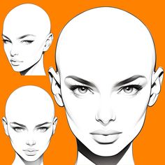 Procreate Face, Drawing Tutorial Step By Step, Base Head, Face Stamp, Female Face Drawing, Illustrator Brushes, Brushes Procreate, Procreate Brushes Free, Brushes For Procreate