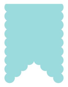 an image of a blue background with scallops on the bottom and bottom half