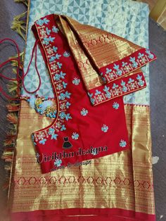 Thread Work For Blouse Designs, Blouse Work Designs Thread Work, Zardosi Work On Pattu Blouse, Gold Thread Work Blouse Designs, Pattu Hands Blouse Designs, Thread Work Maggam Designs, Computer Thread Work Blouse Designs, Thread Work Designs For Blouse, Maggamwork Blouses Latest