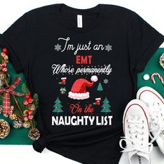 Emt Christmas Shirt, Emt Christmas Gift, Emt Christmas Tshirt, Emt Christmas Tee, Christmas Gift, Xmas Gift, Emergency Medical Technician ❤️ This Emt shirt is the perfect gift for Christmas!🎄 𝑾𝒉𝒚 𝒕𝒐 𝒄𝒉𝒐𝒐𝒔𝒆 𝒖𝒔? 👉𝐅𝐚𝐬𝐭 𝐬𝐡𝐢𝐩𝐩𝐩𝐢𝐧𝐠 👉𝐇𝐢𝐠𝐡 𝐪𝐮𝐚𝐥𝐢𝐭𝐲 𝐡𝐚𝐧𝐝𝐦𝐚𝐝𝐞 𝐩𝐫𝐨𝐝𝐮𝐜𝐭𝐬 👉𝐆𝐫𝐞𝐚𝐭 𝐜𝐮𝐬𝐭𝐨𝐦𝐞𝐫 𝐬𝐞𝐫𝐯𝐢𝐜𝐞 - 𝐲𝐨𝐮𝐫 𝐫𝐞𝐪𝐮𝐞𝐬𝐭/𝐪𝐮𝐞𝐬𝐭𝐢𝐨𝐧/𝐩𝐫𝐨𝐛𝐥𝐞𝐦 𝐢𝐬 𝐨𝐮𝐫 𝐩𝐫𝐢𝐨𝐫𝐢𝐭𝐲 👉𝐇𝐮𝐧𝐝𝐫𝐞𝐝𝐬 𝐨𝐟 𝐬𝐚𝐭𝐢𝐬𝐟𝐢𝐞𝐝 𝐜𝐮𝐬𝐭𝐨? Graphic Fashion, Christmas Tshirt, Bella Canvas Tees, Gift For Christmas, Christmas Tees, Handmade Products, Zumba, Bodybuilder, Unisex Shirts