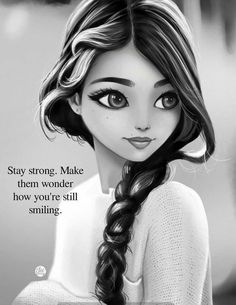 Twitter Drawing, Laneya Grace, Animation Quotes, Happy Girl Quotes, Black And White Portrait, Strong Mind Quotes, Amazing Inspirational Quotes, Shotting Photo, Self Inspirational Quotes