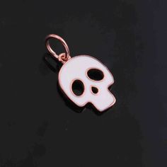 1 PC Bakelite Skull 925 Sterling Silver / Yellow Gold Vermeil Pendant - Skull Enemal Pendant - 12mmX17mm PD1615 Approx Measurement : Size: 12mmX17mm (including bail) Metal: 925 Sterling Silver Finish : Sterling Silver Sold As: 1 Pc We are continuously adding new products in our store. So keep coming back to see more great deals on gems in our mart. Amazing quality at the best price around!!! Makes a great focal piece, sure to get compliments!!!! White Skull Print Jewelry For Gift, White Skull Print Jewelry Gift, White Sterling Silver Skull Jewelry, White Skull Print Jewelry, Casual Skull-shaped Jewelry For Gifts, White Skull-shaped Sterling Silver Jewelry, Unique Nickel-free Skull Jewelry, Unique Skull-shaped Sterling Silver Jewelry, Vintage Gold Skull-shaped Jewelry