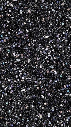 the stars are all over the black background