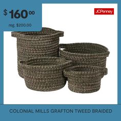 four baskets are shown with the price tag for $ 120 00 reg $ 200 00