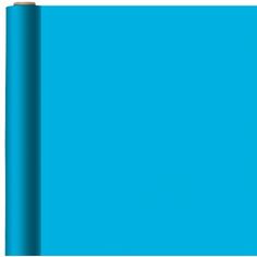 a blue sheet of paper with a pencil sticking out of the top on a white background