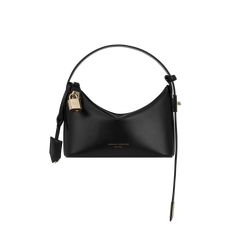 Mini Gold Black Hobo Bag Minimalist Evening Hobo Shoulder Bag, Evening Minimalist Hobo Shoulder Bag, Minimalist Evening Bags With Gold-tone Hardware, Black Baguette Bag, Minimalist Dresser, Dresser Minimalist, Black Hobo Bag, Mini Gold, Baguette Bag