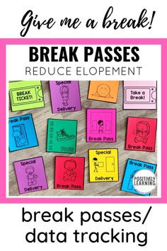 break passes with the words break pass in front of them and an image of some pictures on