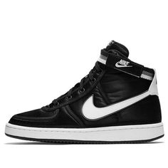 (GS) Nike Vandal High Supreme Sneakers Black/White AH5253-001 (SNKR/Skate) Nike Sporty Black Skate Shoes, Black High-top Sneakers With Elastic Laces For Streetwear, Sporty Black Skate Shoes With Elastic Laces, Black High-top Skate Shoes With Elastic Laces, Black Skate Shoes With Elastic Laces For Sports, Black High-top Basketball Shoes With Elastic Laces, Supreme Sneakers, Nike Vandal, Stylish Sneakers