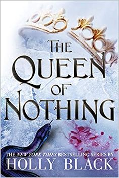 the queen of nothing book cover with a snake on it's head and an ornate crown