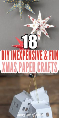 Find 18 easy DIY paper crafts for Christmas gifts and decorations that are perfect for the holidays. Diy Ornaments Christmas Paper, Wrapping Paper Crafts Christmas, Paper Craft For Gift, Tissue Paper Trees Christmas, Yule Paper Crafts, Construction Paper Crafts Adults, Christmas Candy Paper Crafts, Paper Chain Decorations Diy Christmas